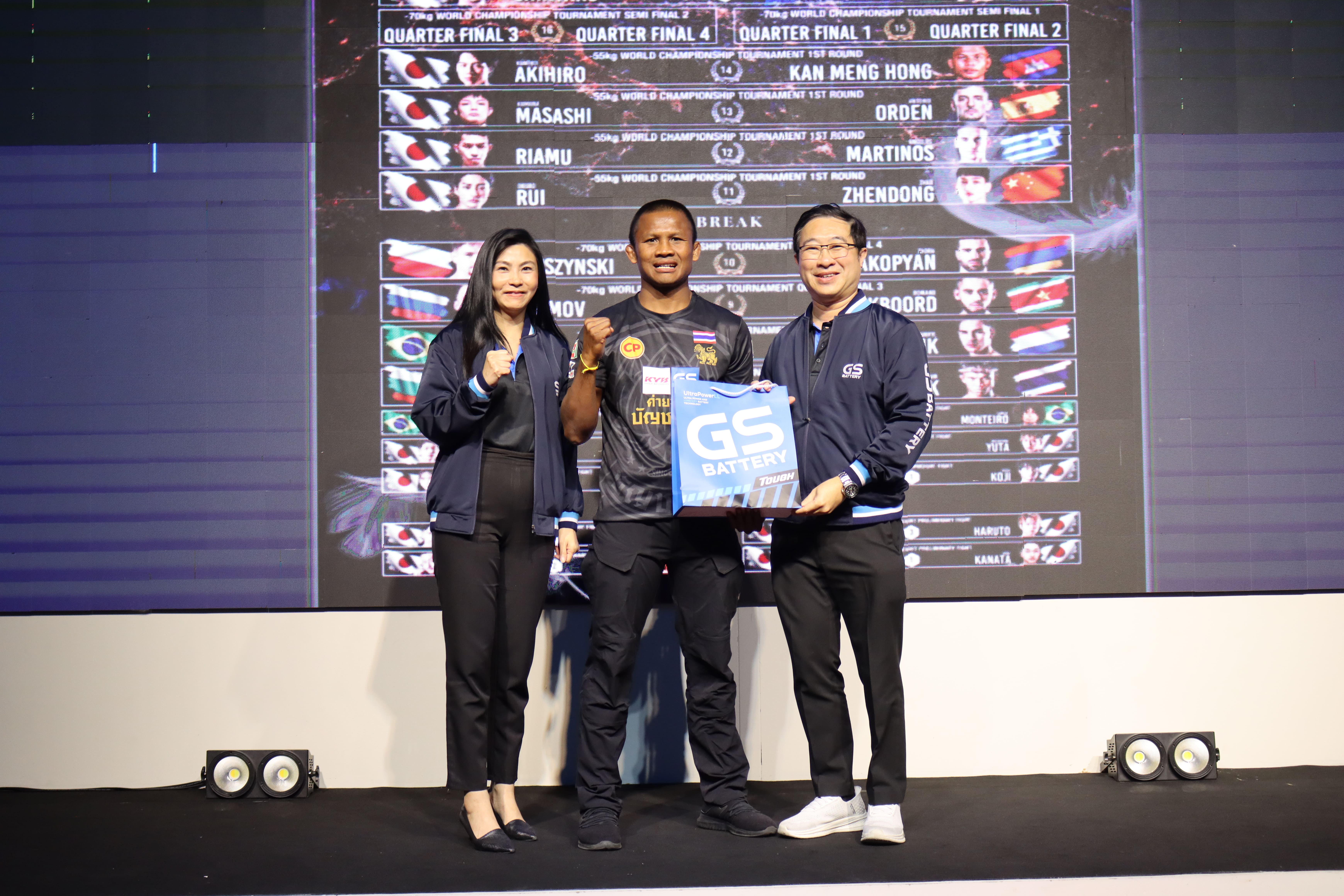 GS BATTERY แบตพลังอึด ร่วมสนับสนุนบัวขาว สู้ศึก สังเวียน K-1 ที่ญี่ปุ่น